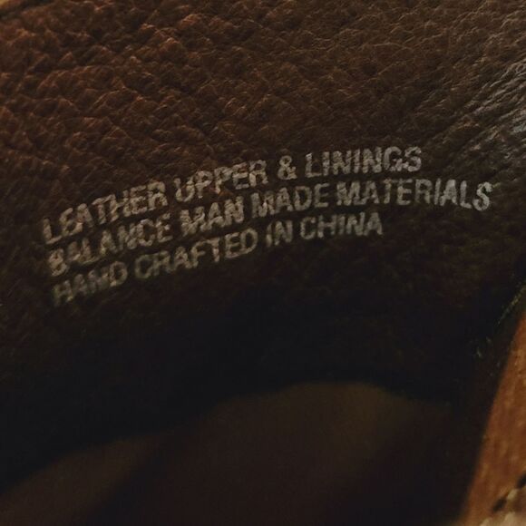 Born Handcrafted Brown Leather Wedge Heel Buckle Detail Slip-on Mule Shoe Size 8 - Picture 11 of 12